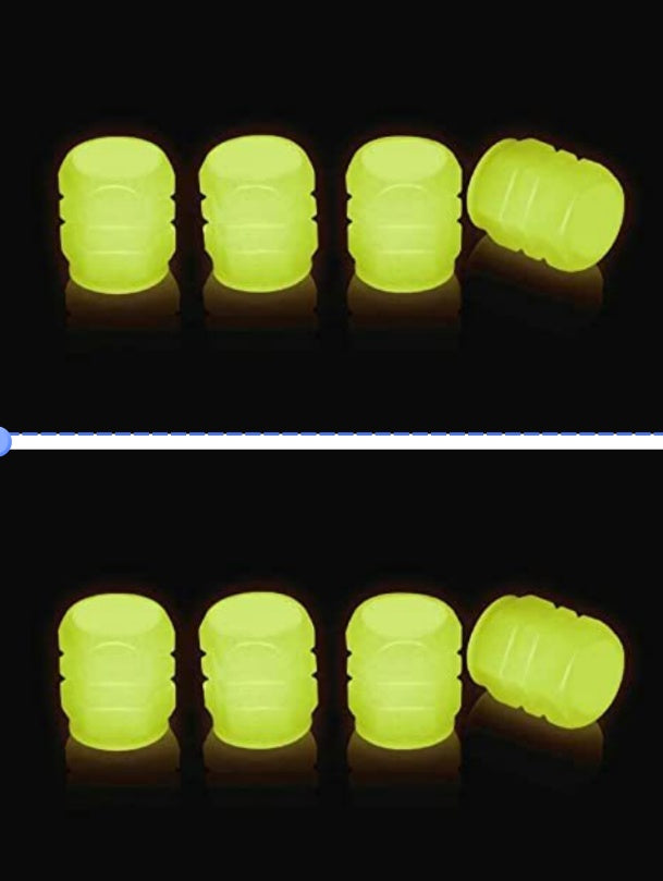 Fluorescent Valve Caps for Cars & Motorcycles