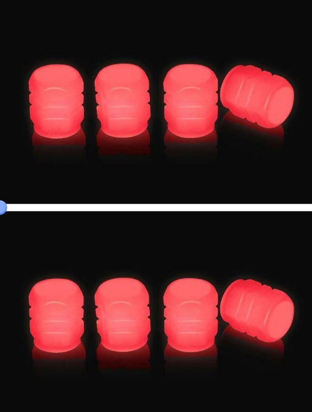 Fluorescent Valve Caps for Cars & Motorcycles