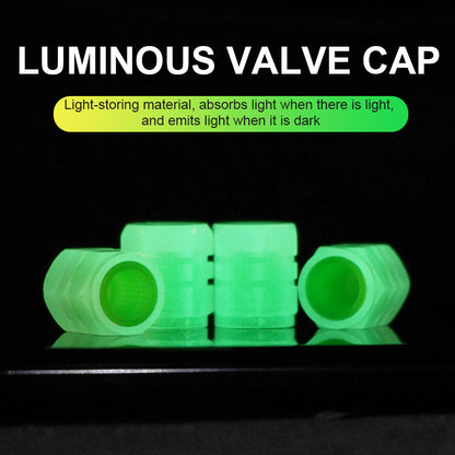 Fluorescent Valve Caps for Cars & Motorcycles