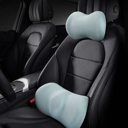 Almohada para Reposacabezas y Soporte Lumbar para Asiento de Coche