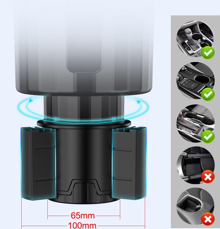 Expansor para Portavasos de Coche para Botellas Más Grandes